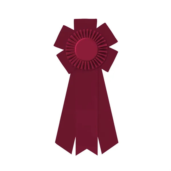 5 1/2" Rosette 12" long with 3 Streamers