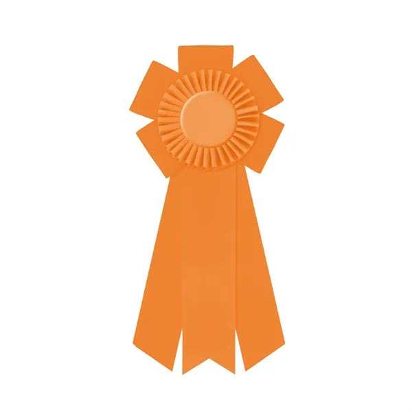 5 1/2" Rosette 12" long with 3 Streamers