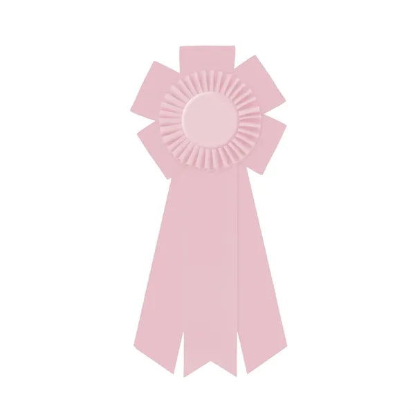 5 1/2" Rosette 12" long with 3 Streamers