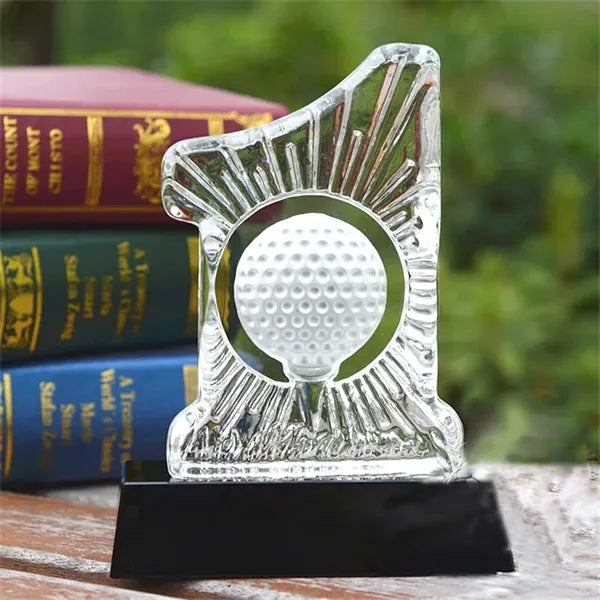 Golf Crystal Trophy