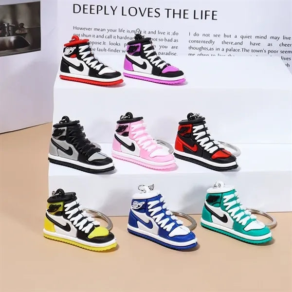 PVC 3D basketball keychain