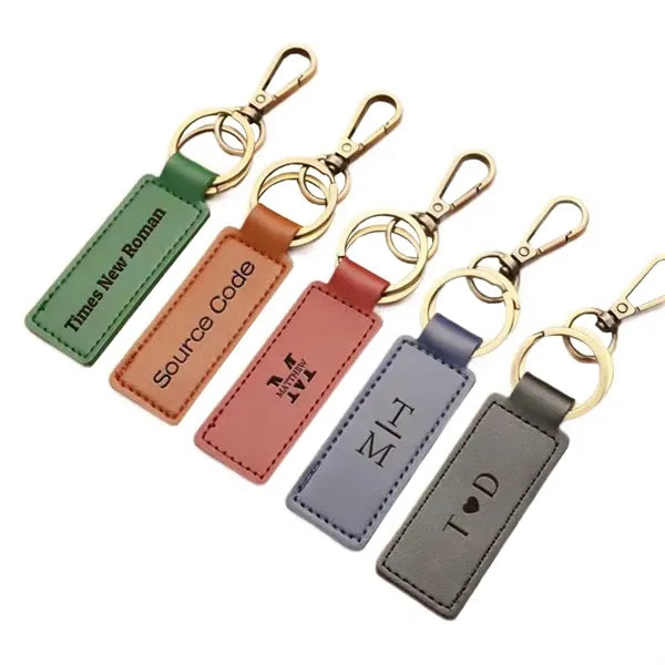 PU leather keychain