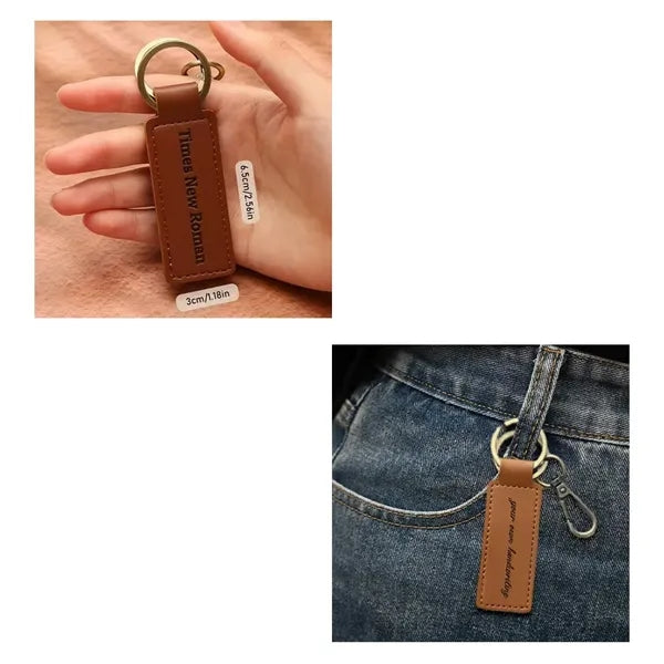 PU leather keychain