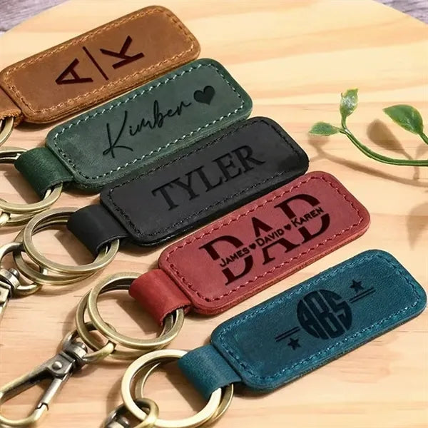 PU leather keychain
