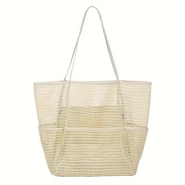 Mesh Beach Tote Bag for Women