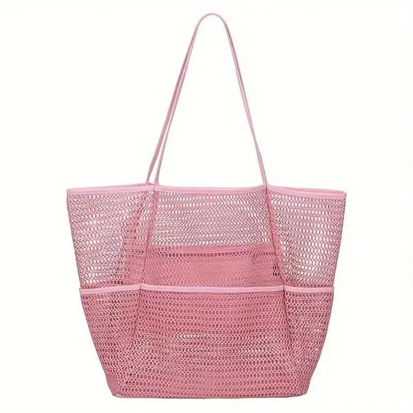 Mesh Beach Tote Bag for Women
