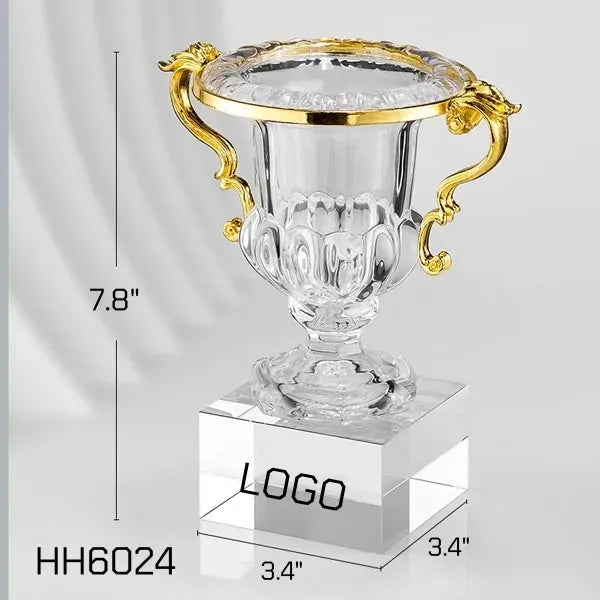 Luxury Crystal Trophy Cup for Winning Prizes