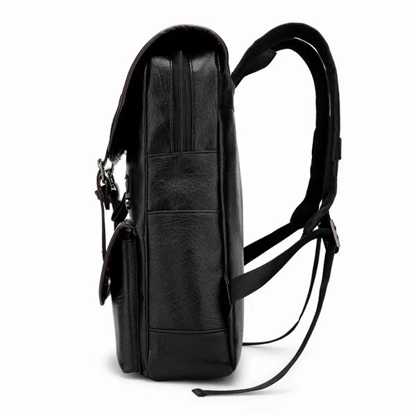 Versatile Leather Laptop Backpack