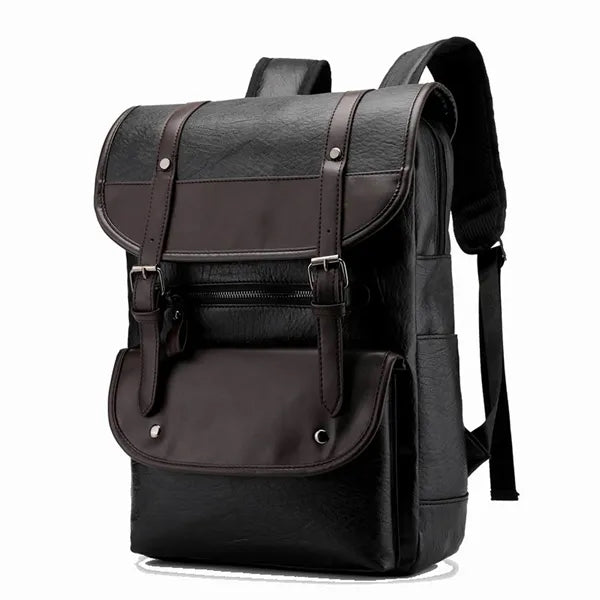 Versatile Leather Laptop Backpack