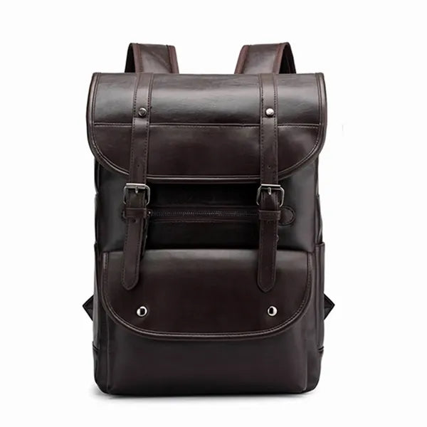 Versatile Leather Laptop Backpack