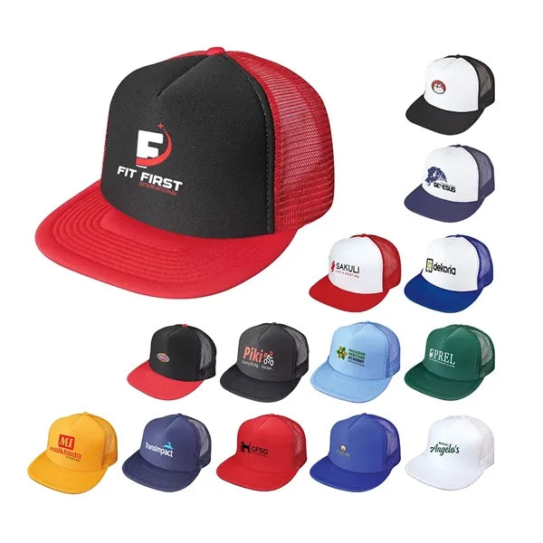 Flat Bill Summer Mesh Cap