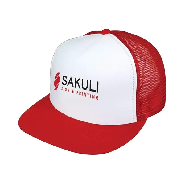 Flat Bill Summer Mesh Cap