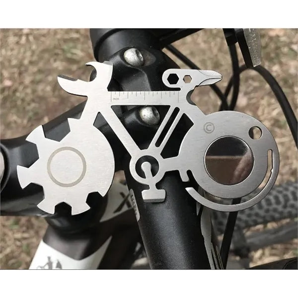Small Outdoor Survival Tool Gadget Bicycle Shape Pocket Kit