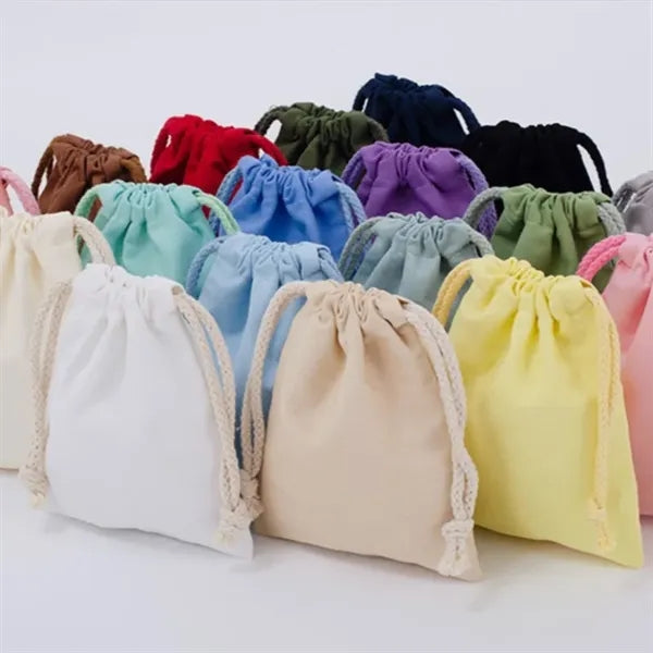 Eco Cotton Pen Cosmetic Storage Food Drawstring Bag