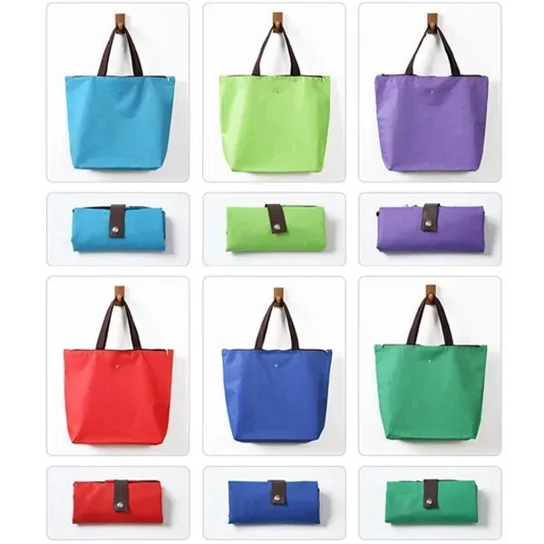 600D Polyester Foldable Grocery Tote Bag