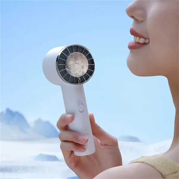 High Speed Handheld Fan with Ice Compress