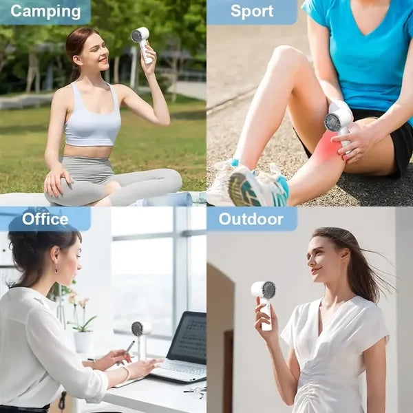 High Speed Handheld Fan with Ice Compress