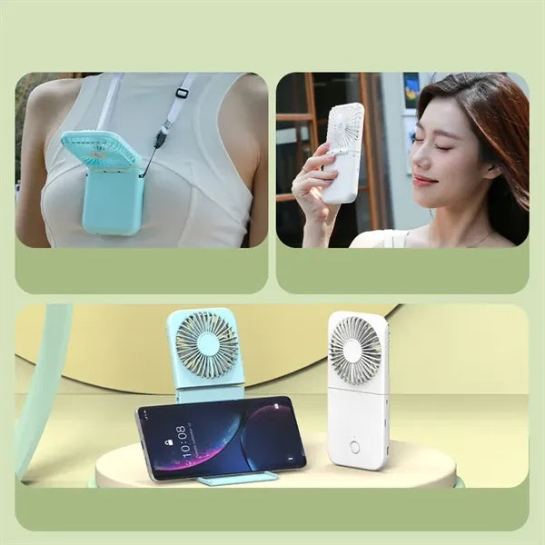 Mini Handheld Neck Fan