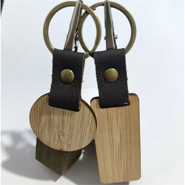 Natural Walnut/Beech Keychain