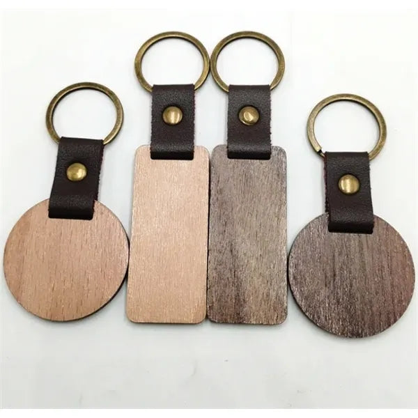 Natural Walnut/Beech Keychain