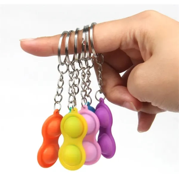 Bubble Triangle Push Pop Keychain