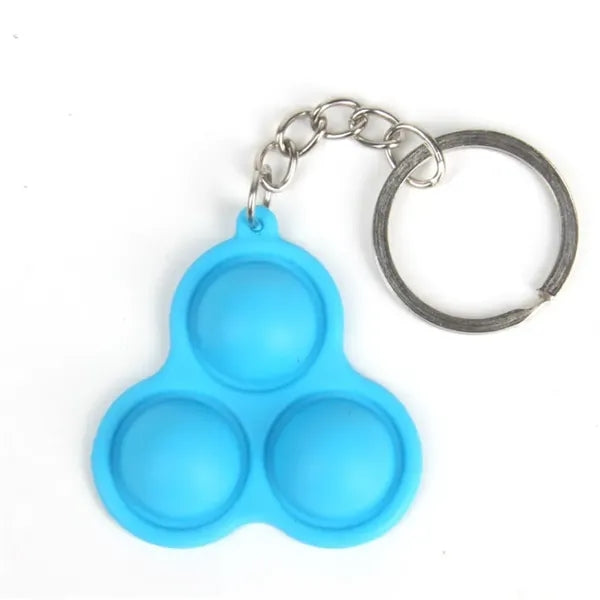 Bubble Triangle Push Pop Keychain