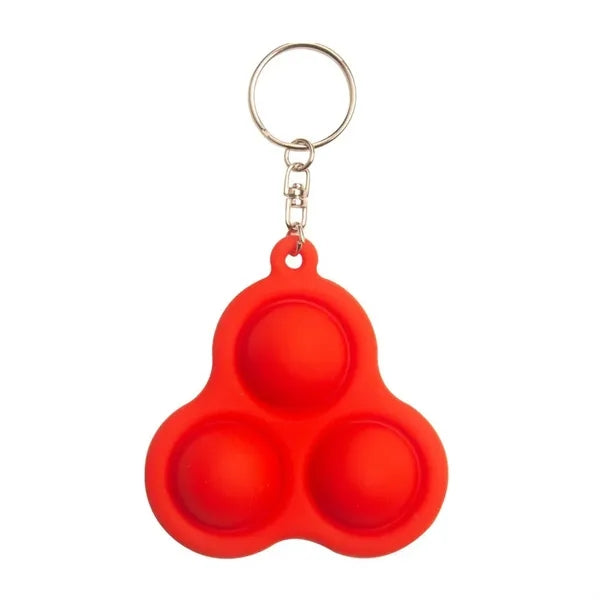 Bubble Triangle Push Pop Keychain