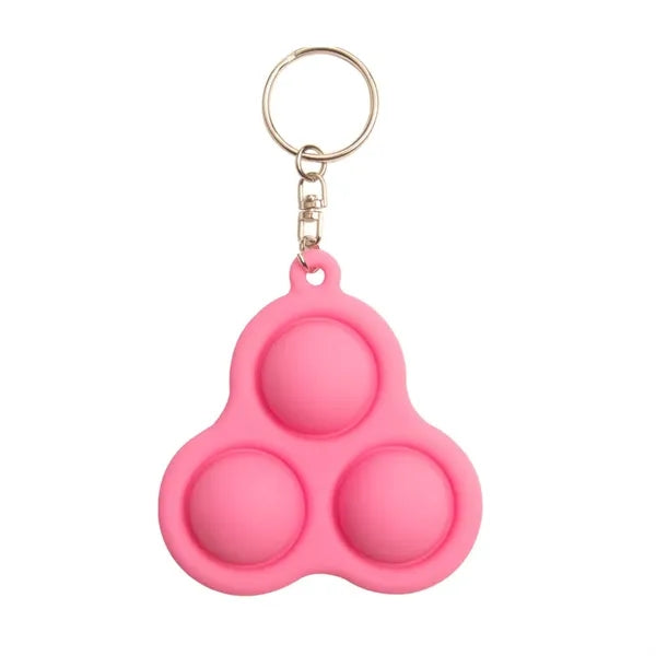 Bubble Triangle Push Pop Keychain