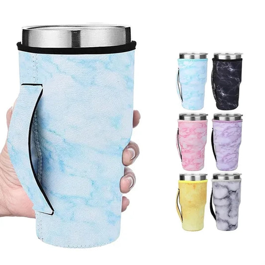 30Oz Marble Patterned Cup Cover