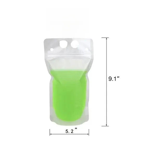 16 Oz Portable Straw Juice Pouch