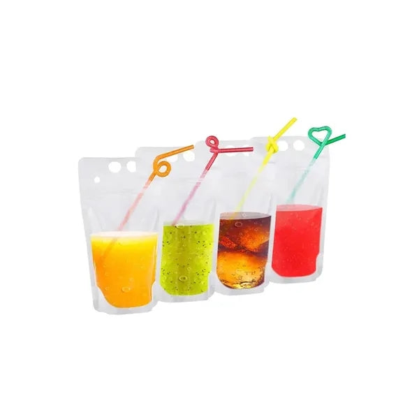16 Oz Portable Straw Juice Pouch