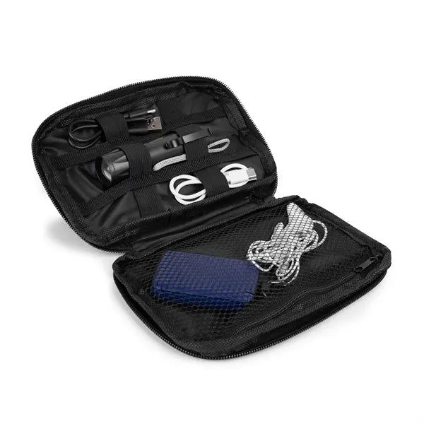 RPET Zippered Tool and Electronic Accessory Pouch