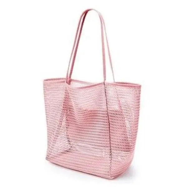 Mesh Beach Bag/Womens Shoulder Handbag