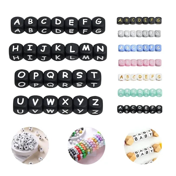 Silicone Alphabet Beads