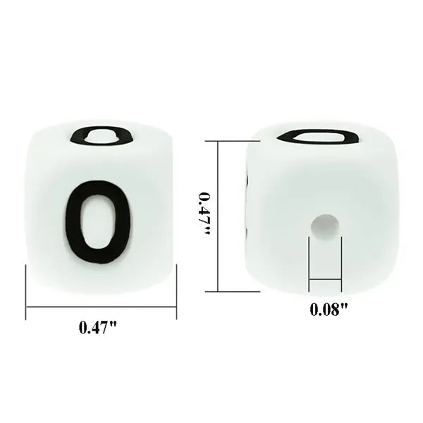 Silicone Alphabet Beads