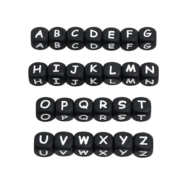 Silicone Alphabet Beads