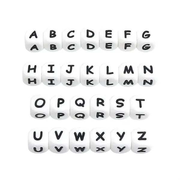 Silicone Alphabet Beads