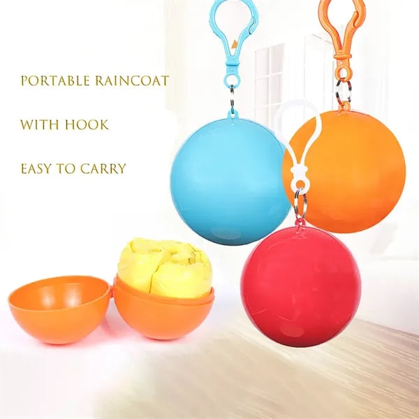 Portable Raincoat Keychain Ball