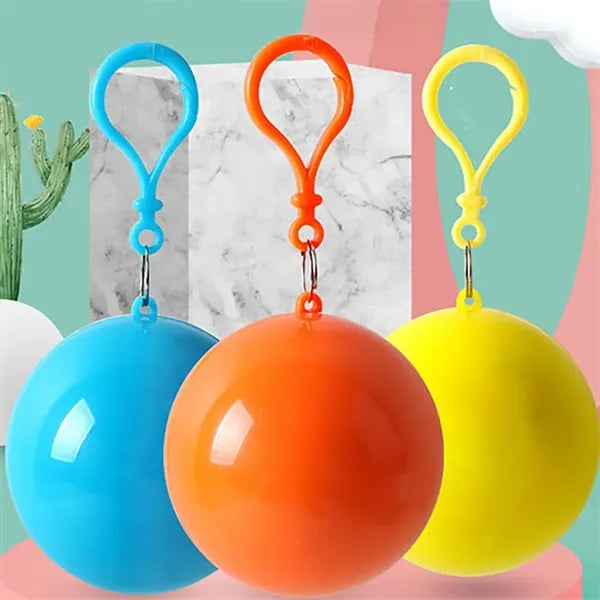 Portable Raincoat Keychain Ball