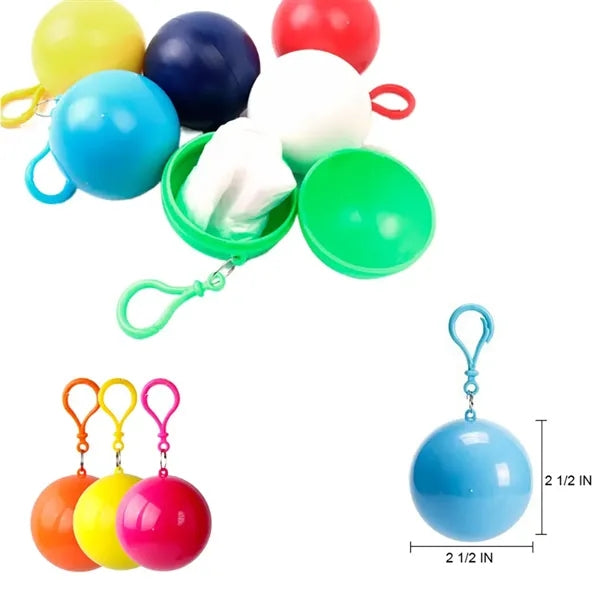 Portable Raincoat Keychain Ball