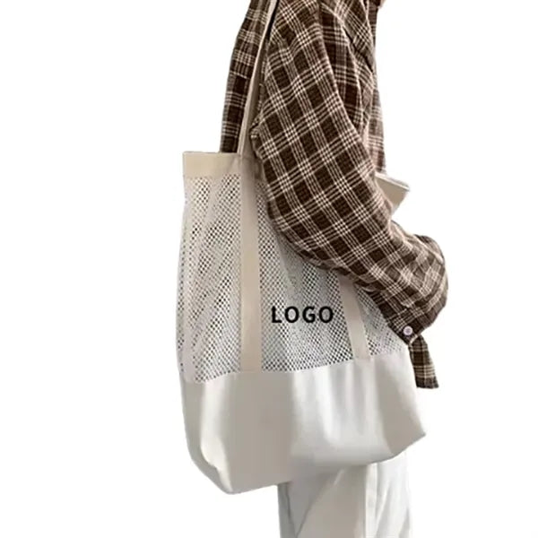 Openwork Mesh Tote Bags