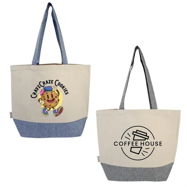 Washington Recycled 10oz Cotton Two Tone Tote Bag