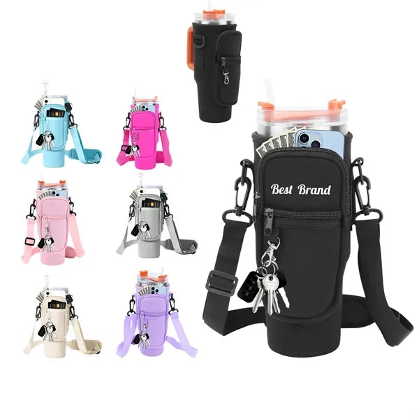 40 Oz Adjustable Shoulder Strap Bottle Sleeve