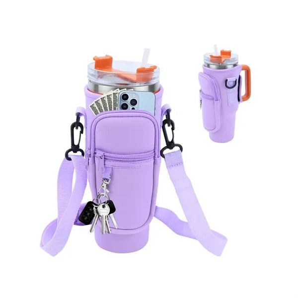 40 Oz Adjustable Shoulder Strap Bottle Sleeve
