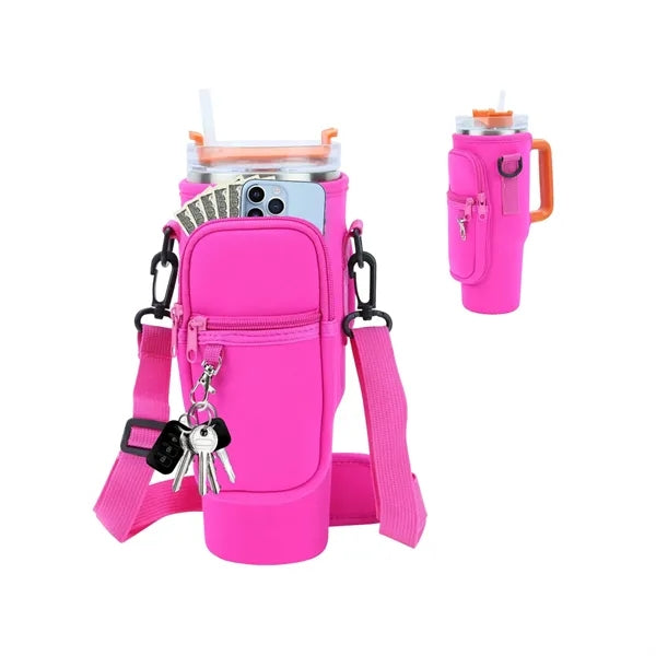 40 Oz Adjustable Shoulder Strap Bottle Sleeve