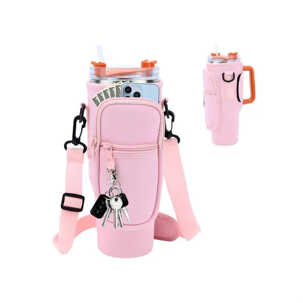 40 Oz Adjustable Shoulder Strap Bottle Sleeve