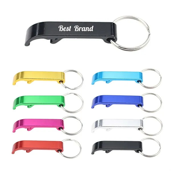 Aluminum Bottle Opener With Keychain