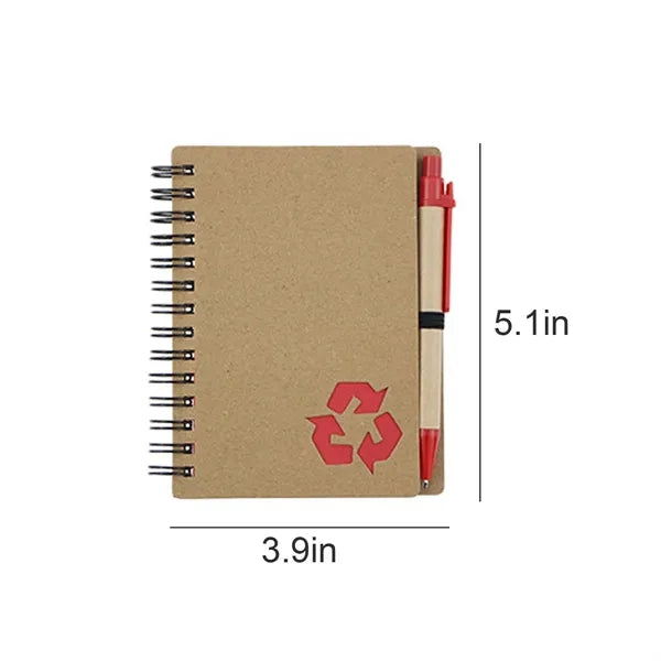 Mini Spiral Notebook With Pen