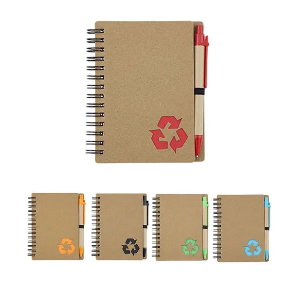 Mini Spiral Notebook With Pen