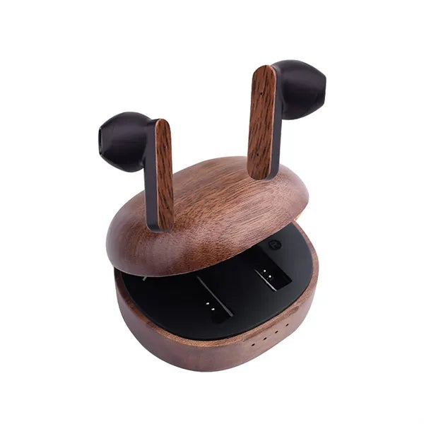 Bamboo Wood Wireless Earphones